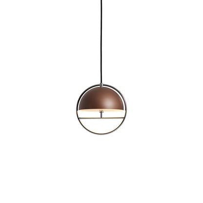 Huan Pendant Light in Pearl Cocoa/Chrome (Small).