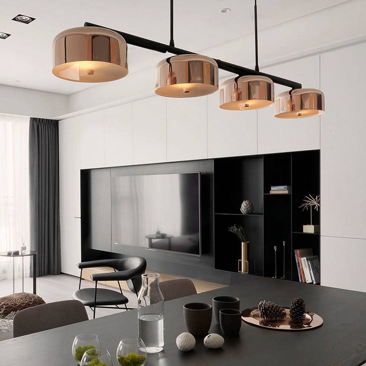 Lalu Pendant Light in living room.