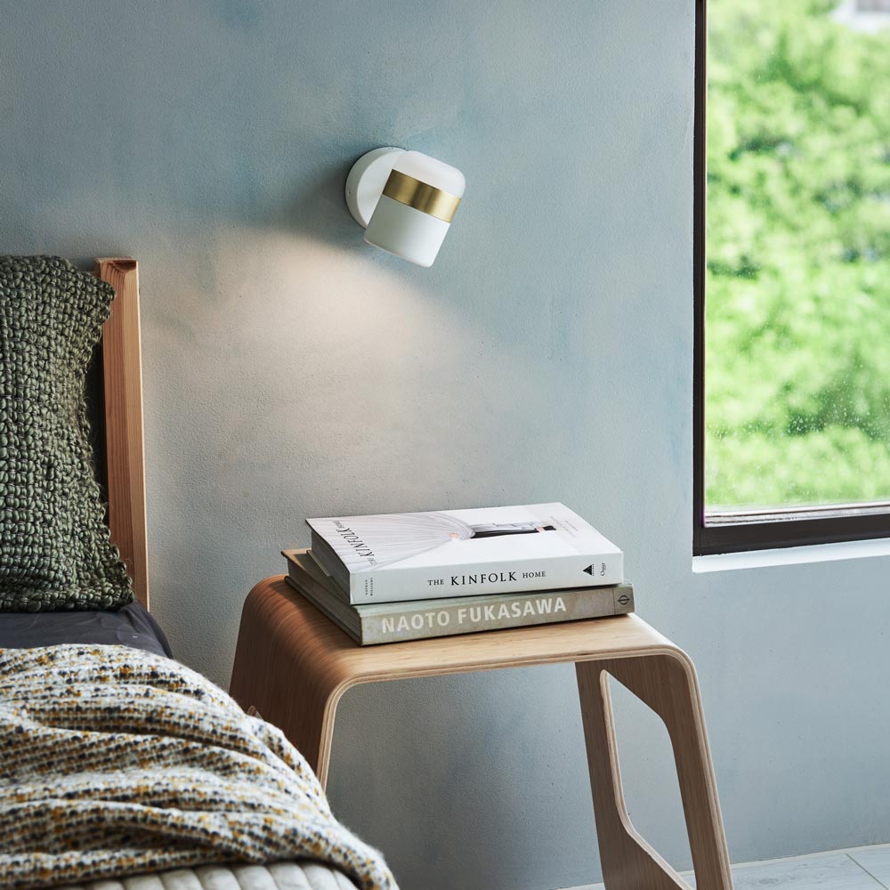 Ling LED Wall Light in bedroom.