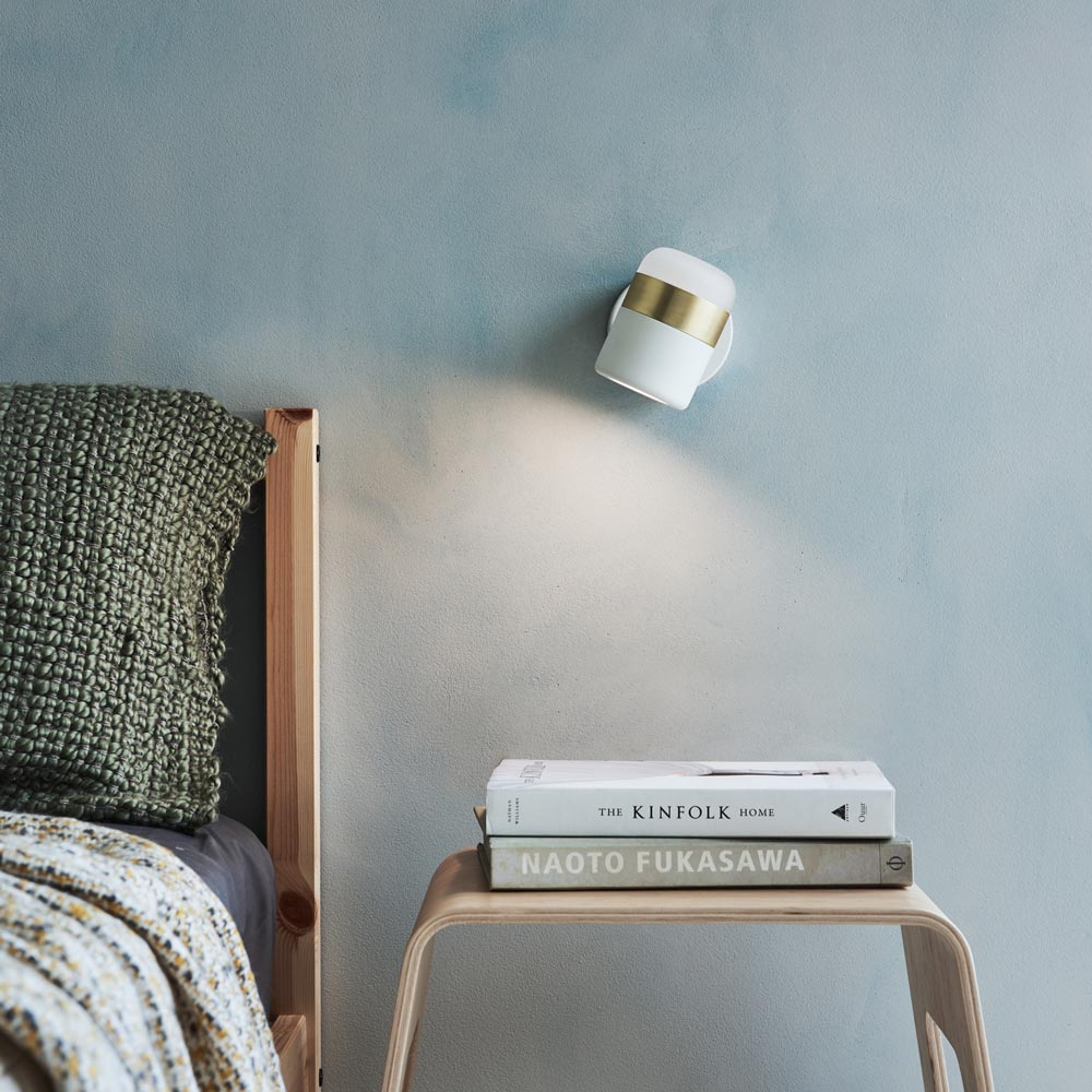 Ling LED Wall Light in bedroom.
