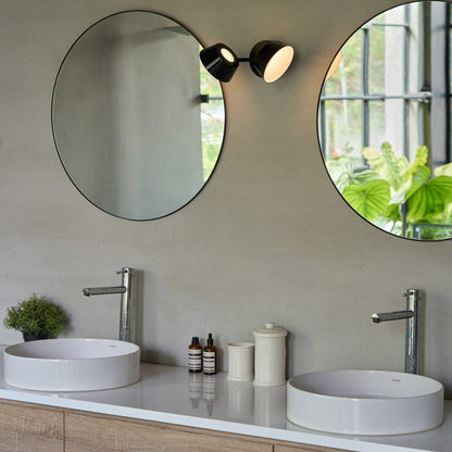 Olo 130WR2 LED Wall Light in bathroom.