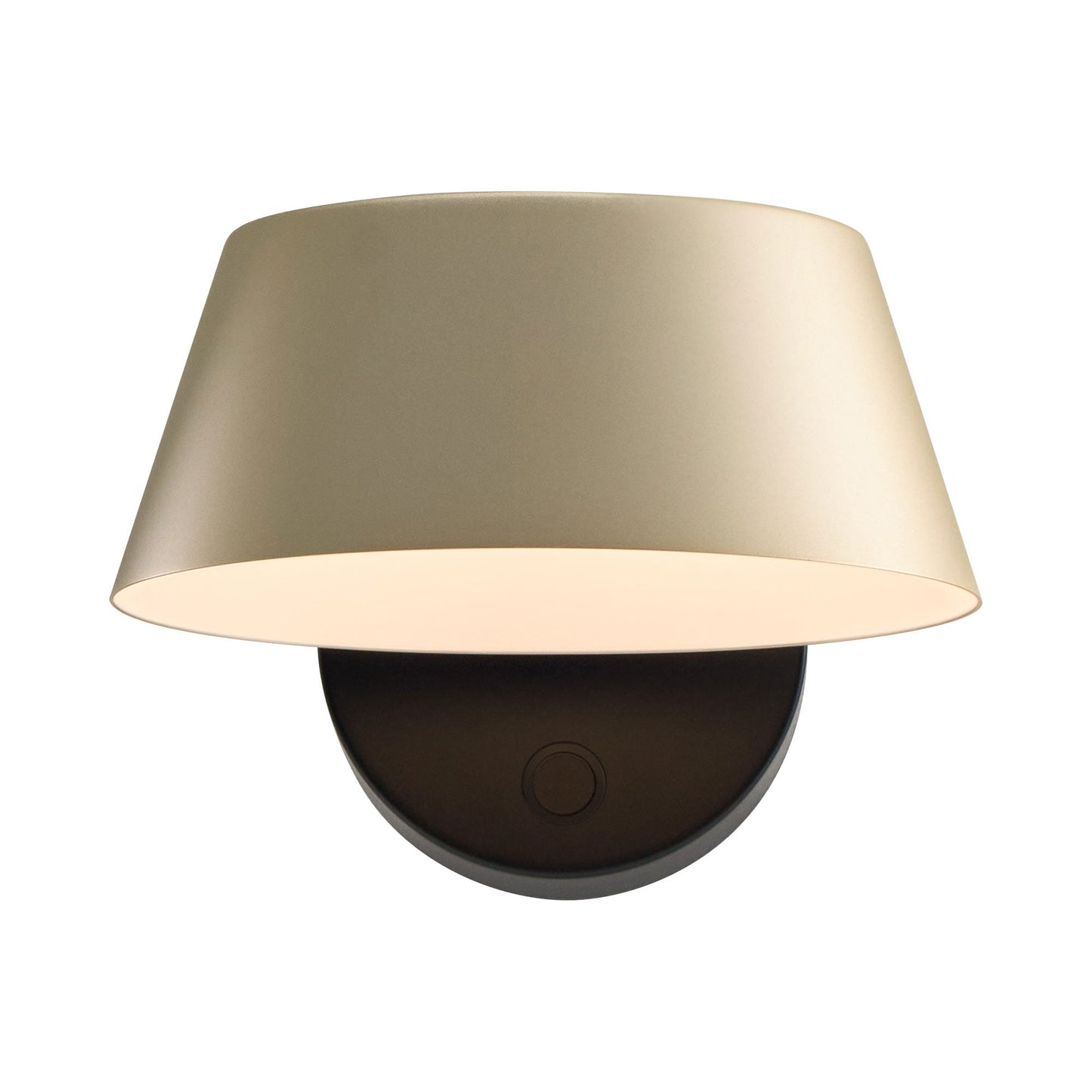 OLO LED Wall Light in Champagne Gold/Matt Black (Large).