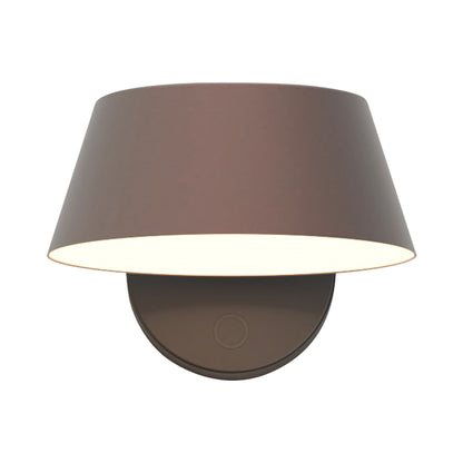 OLO LED Wall Light in Pearl Cocoa/Matt Black (Large).