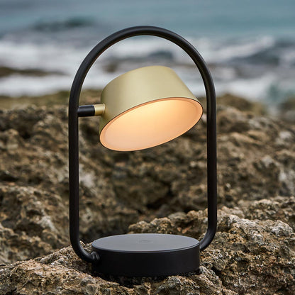 Olo Rechargeable LED Table Lamp in Outside Area.