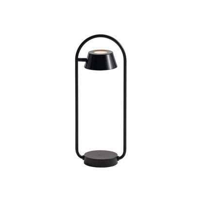 OLO Ring LED Table Lamp in Shiny Black.