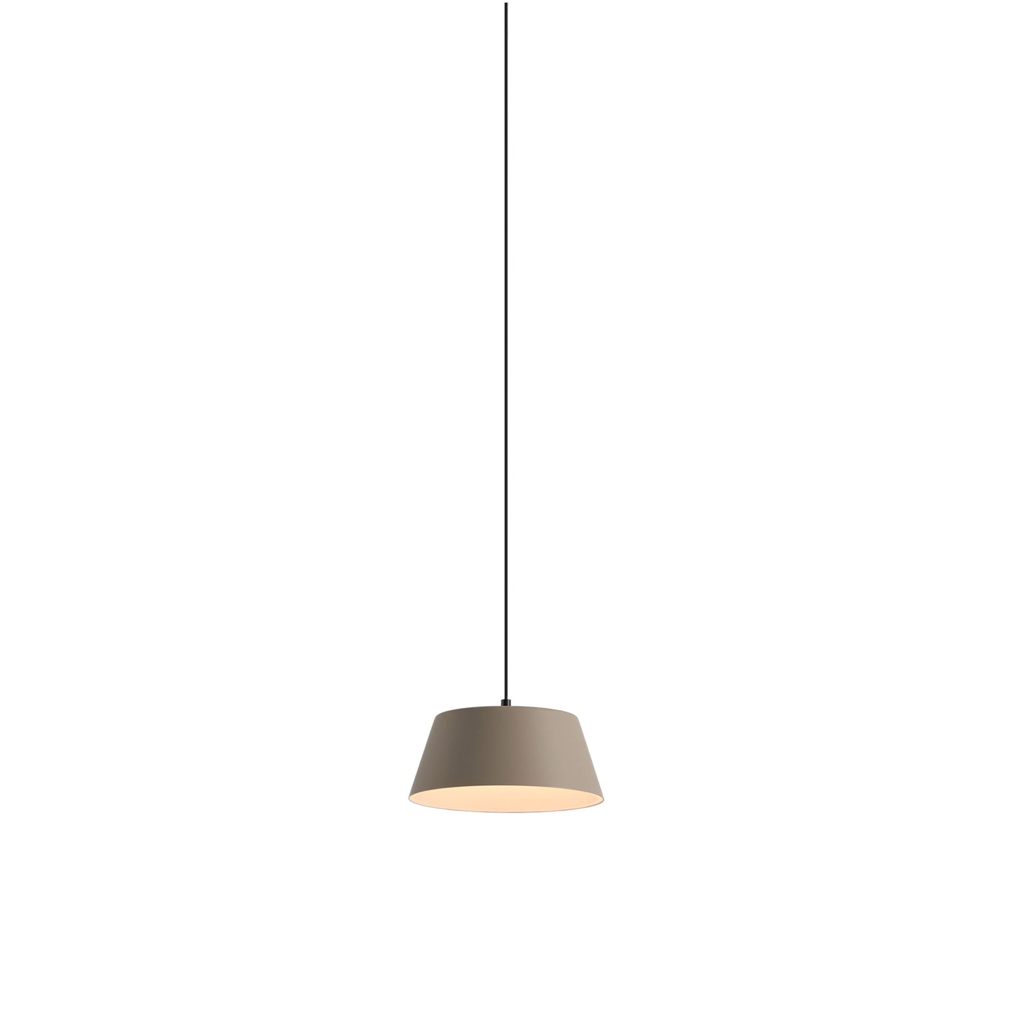 Olo Single LED Pendant Light in Oatmeal.