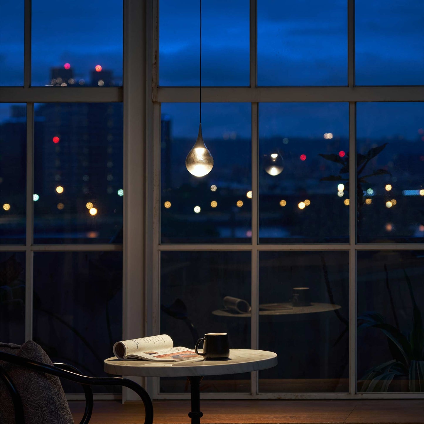 Paopao LED Pendant Light in living room.