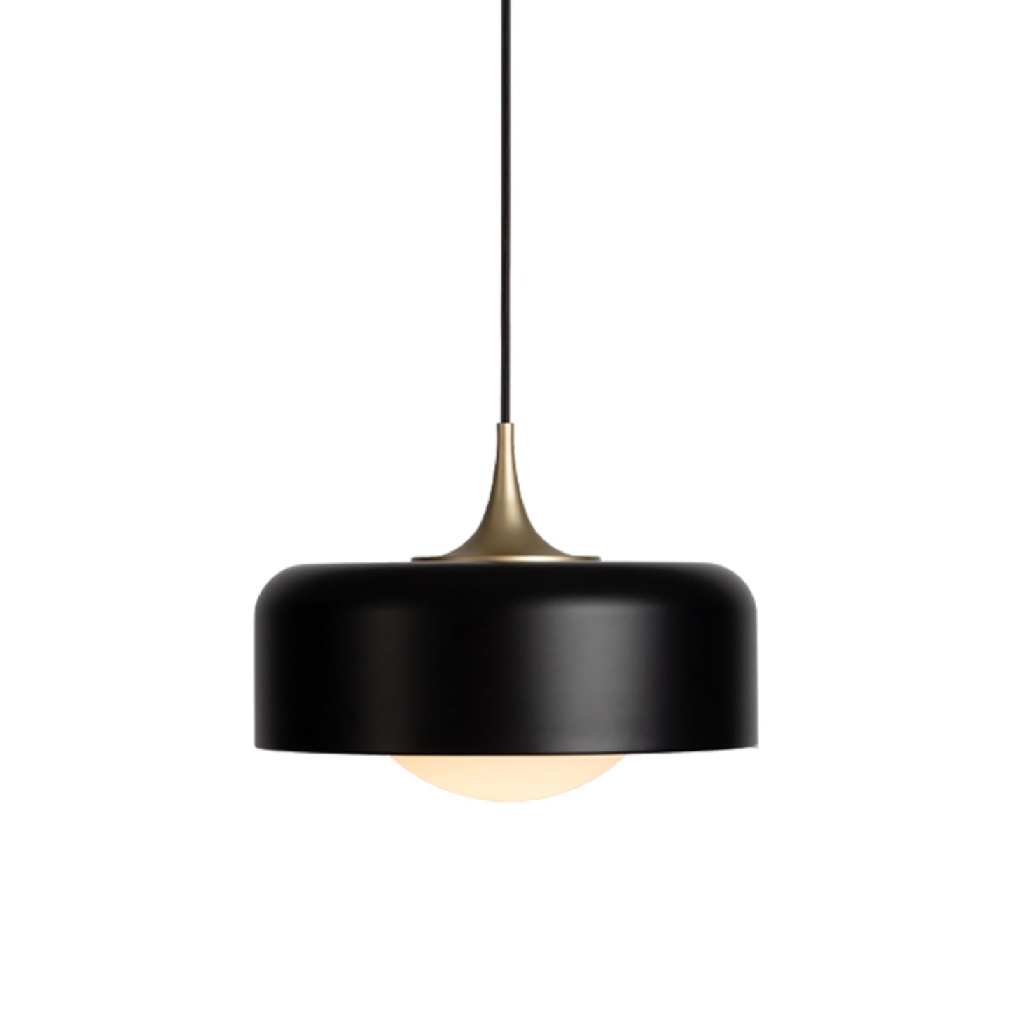 Pensee LED Pendant Light in Matt Black (Large).