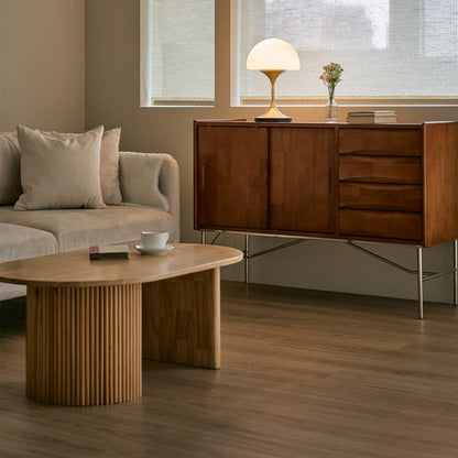 Pensee LED Table Lamp in living room.