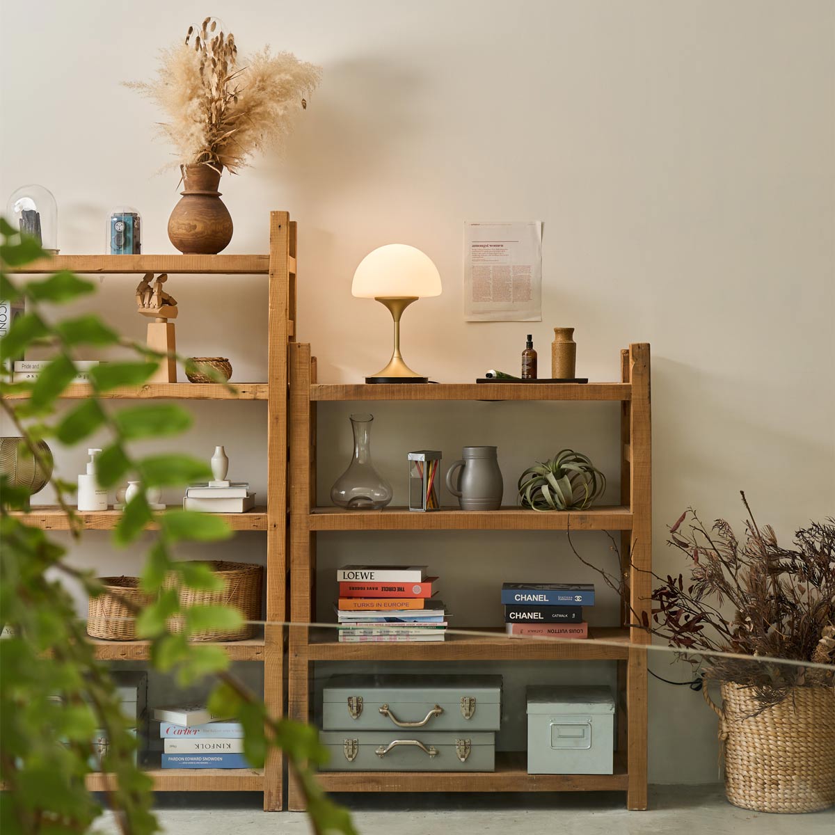 Pensee LED Table Lamp in living room.