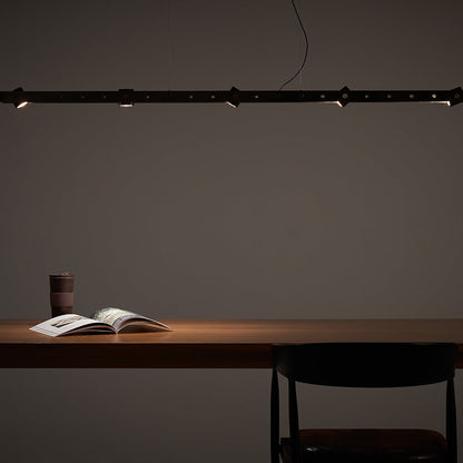Tram LED Pendant Light in living room.