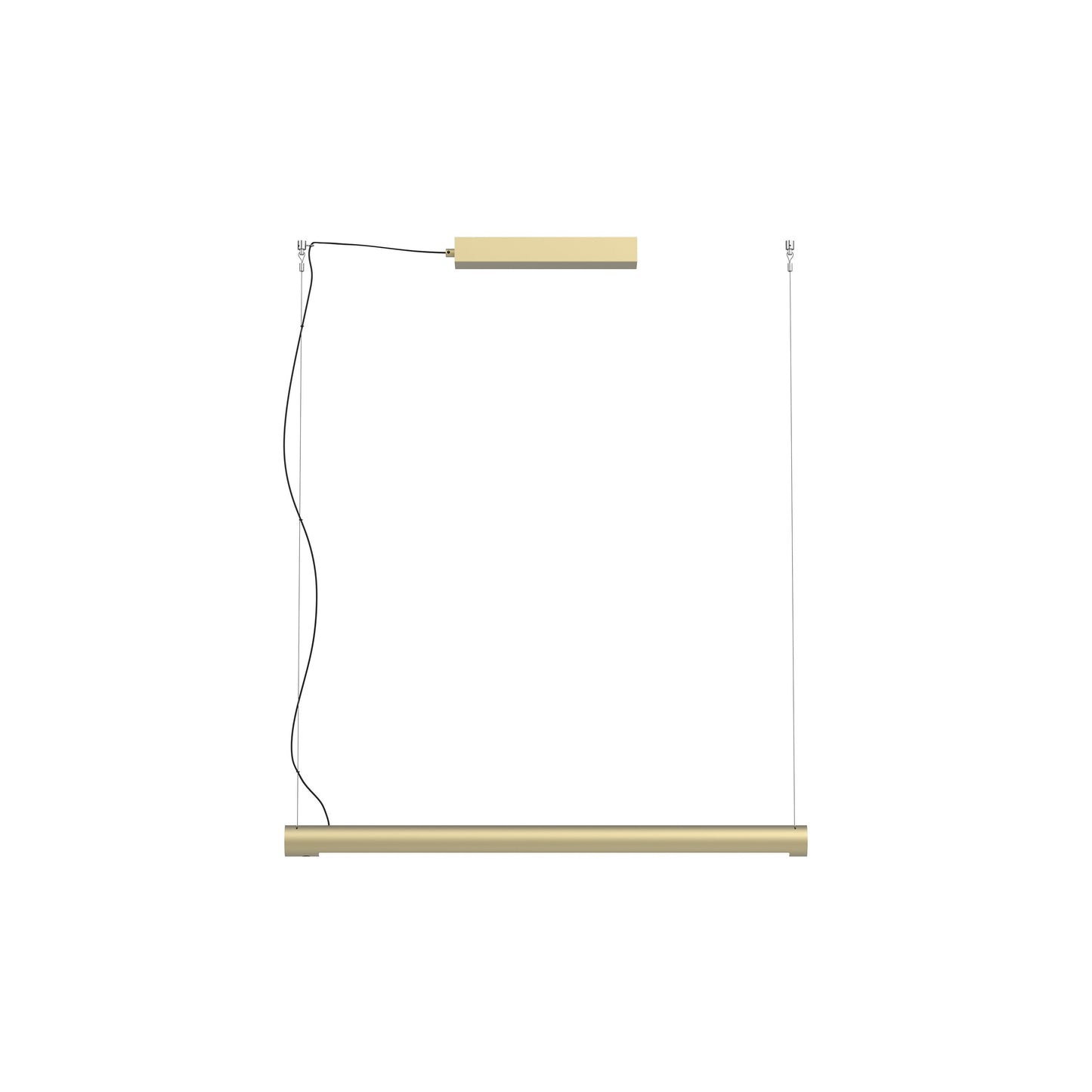 Turner LED Pendant Light in Champagne Gold (35.4-Inch).