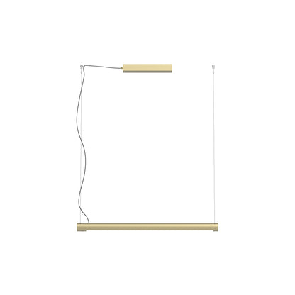 Turner LED Pendant Light in Champagne Gold (35.4-Inch).