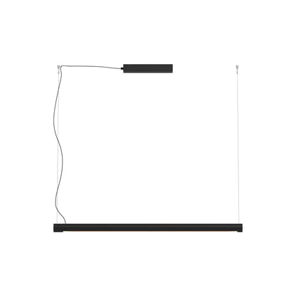 Turner LED Pendant Light in Matt Black (47.2-Inch).