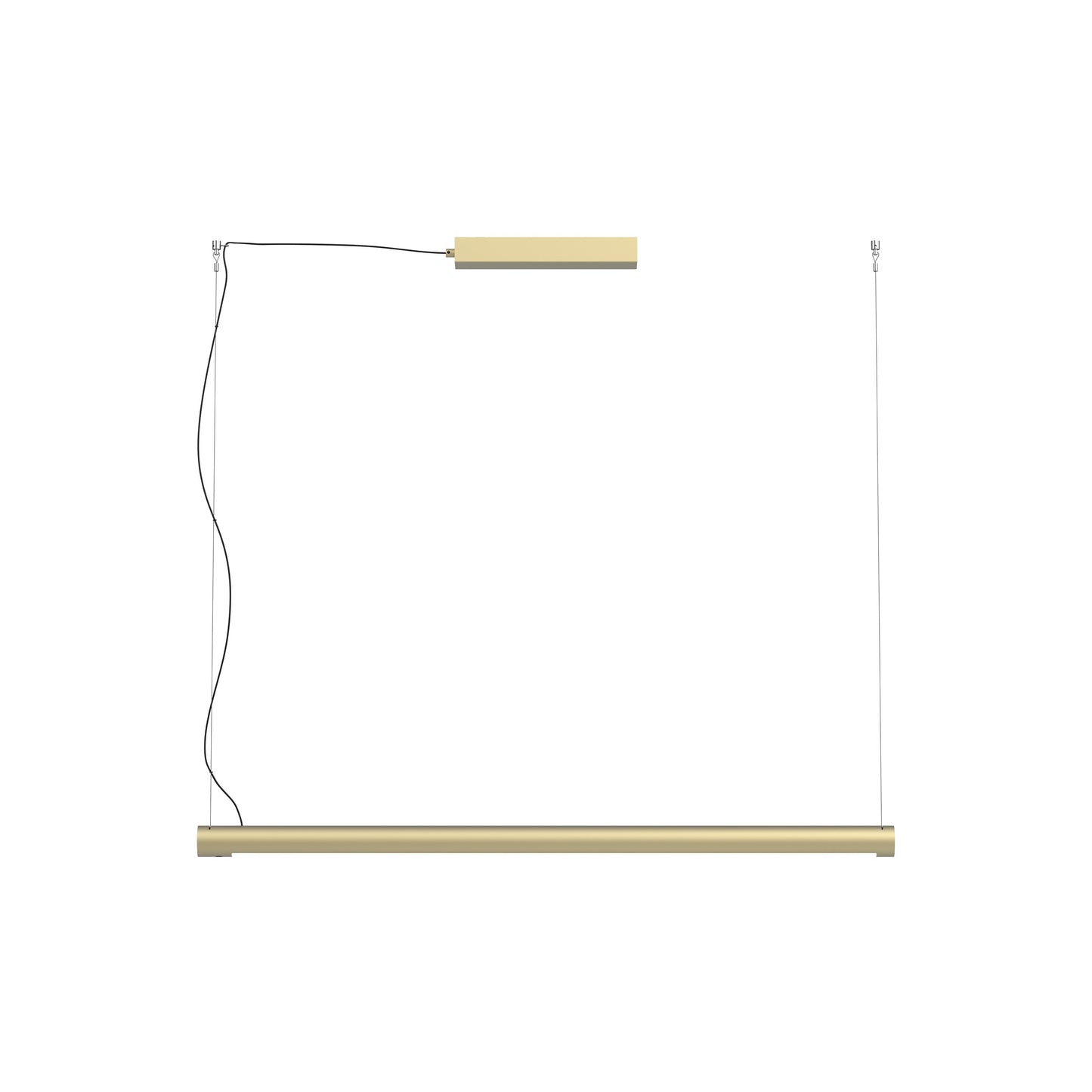 Turner LED Pendant Light in Champagne Gold (47.2-Inch).