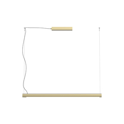 Turner LED Pendant Light in Champagne Gold (47.2-Inch).