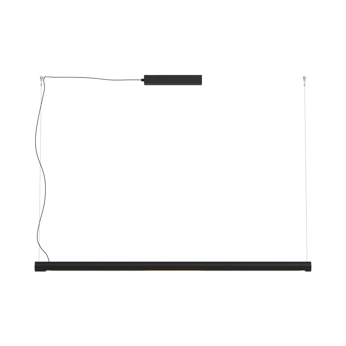 Turner LED Pendant Light in Matt Black (59.1-Inch).