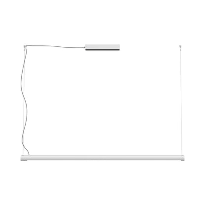 Turner LED Pendant Light in Matt Pure White (59.1-Inch).