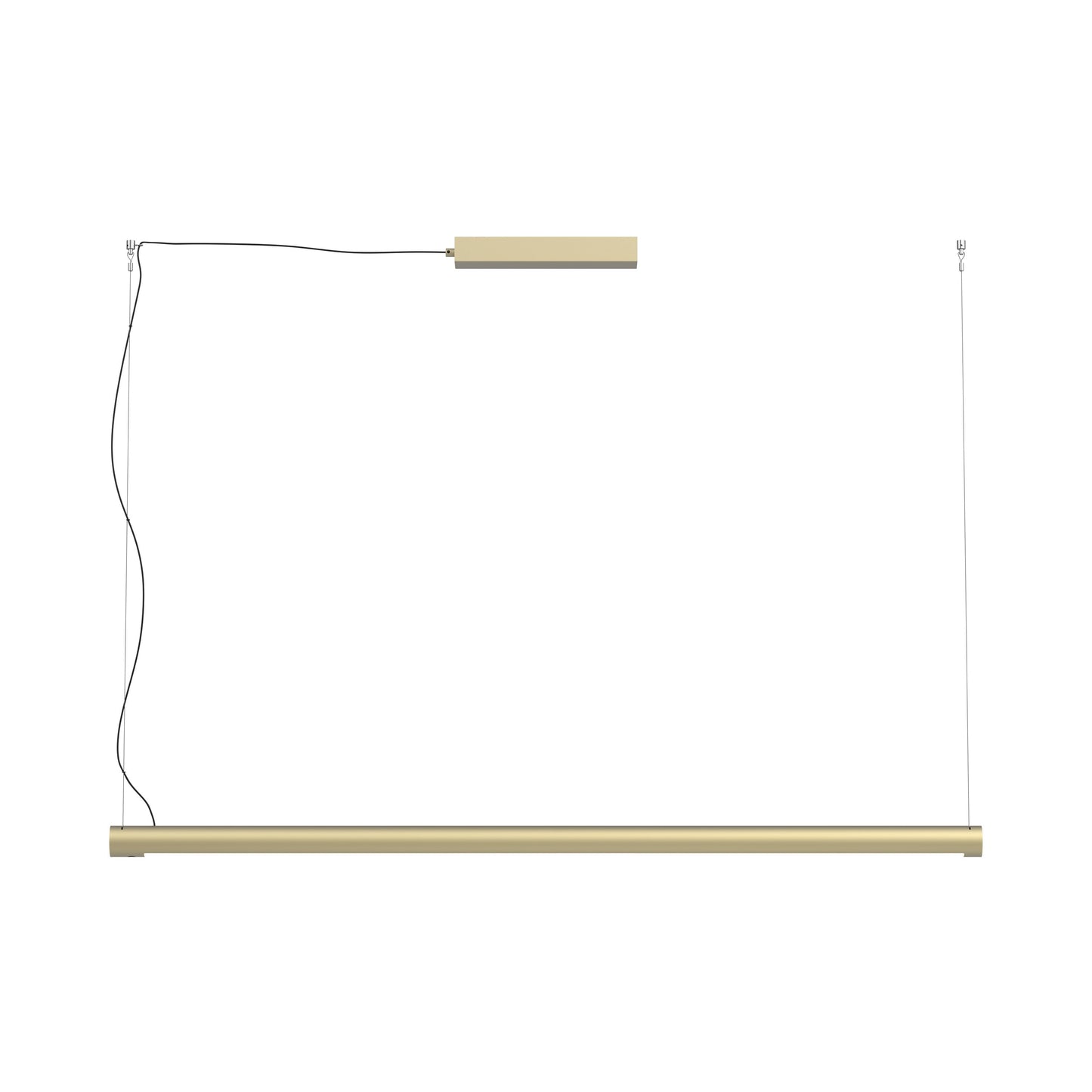 Turner LED Pendant Light in Champagne Gold (59.1-Inch).