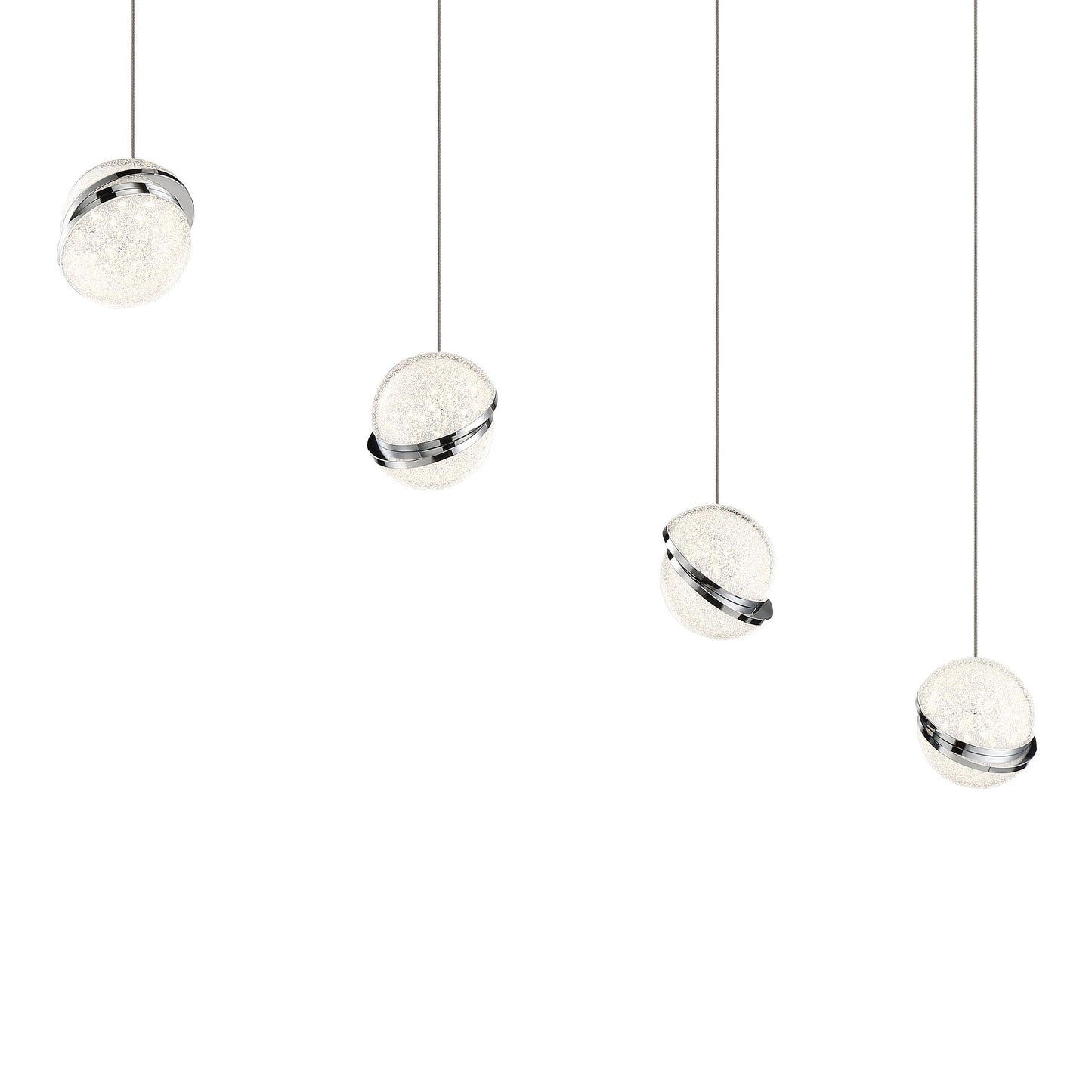 Silver Slice LED Pendant Light Additional image.