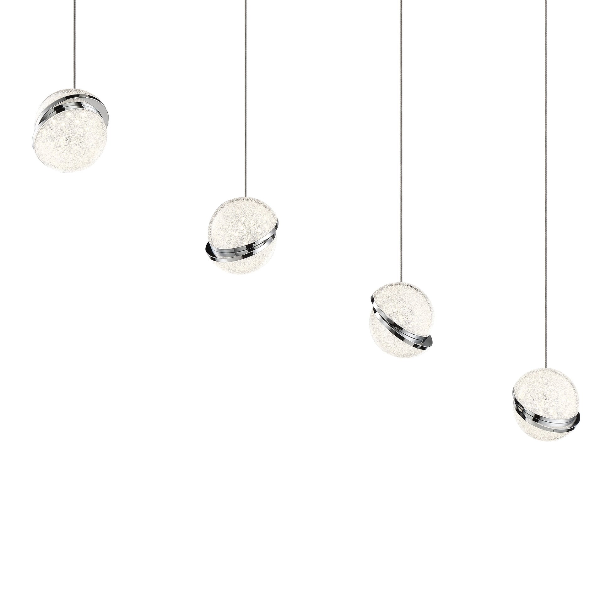 Silver Slice LED Pendant Light Additional image.