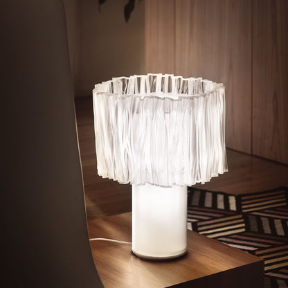 Accordeon Table Lamp in living room.