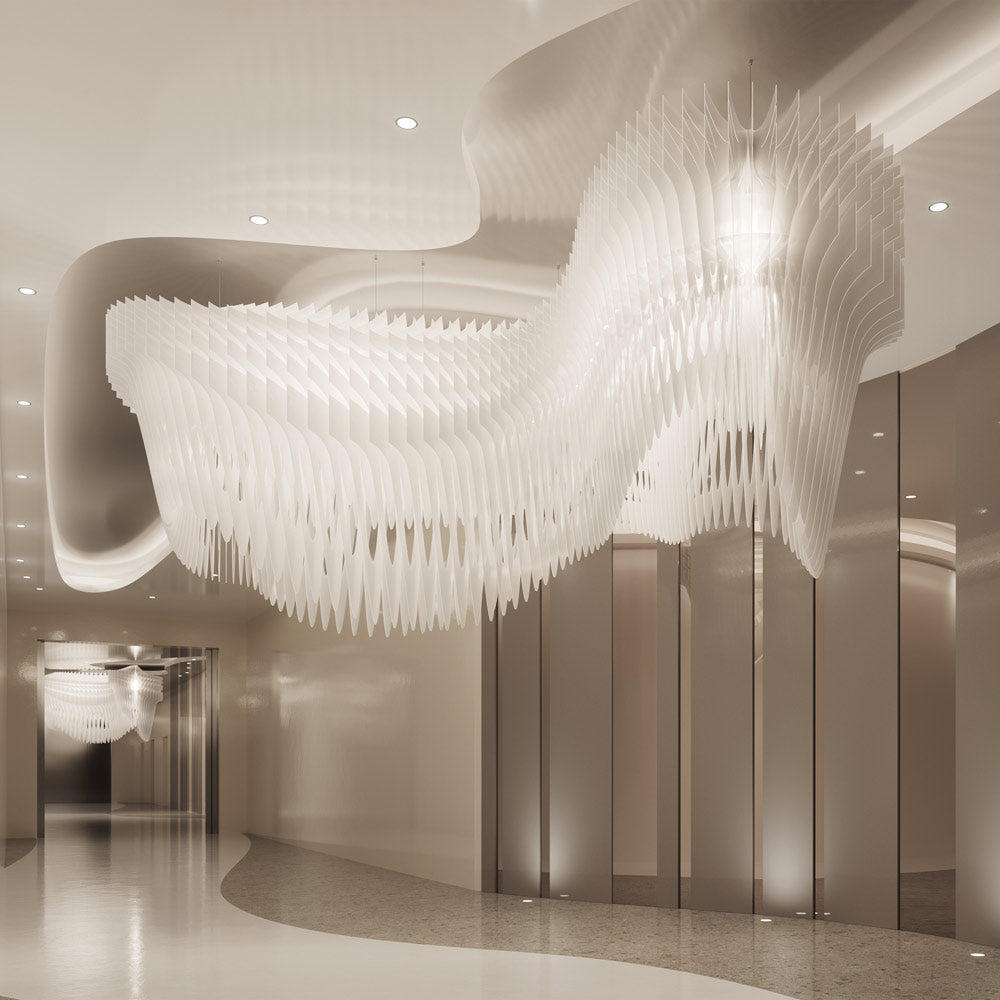 Aria Infinita Pendant Light in hall.