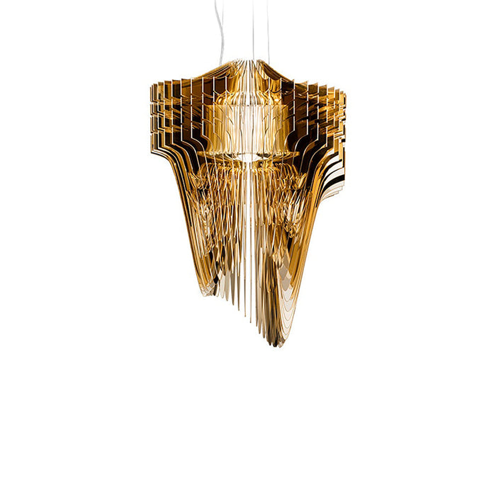 Aria LED Chandelier in Gold (Small).