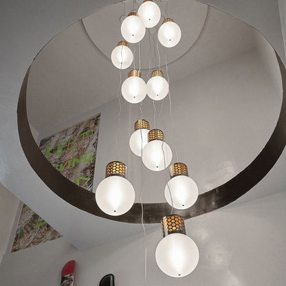 Atmosfera Pendant Light in living room.