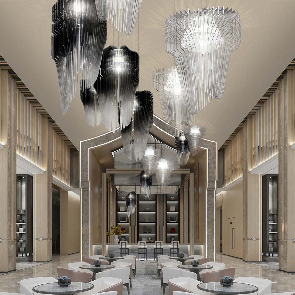 Avia Pendant Light in restaurant.