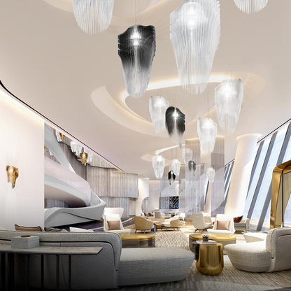Avia Pendant Light in hotel lobby.