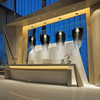 Avia Pendant Light in hotel lobby.