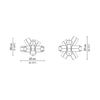 Bang Outdoor LED Step Light - line drawing.