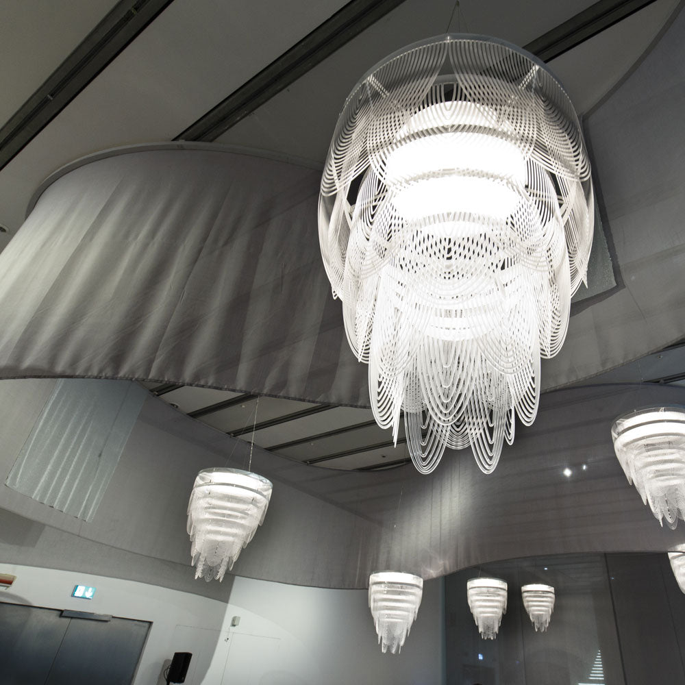 Ceremony Chandelier in lobby.