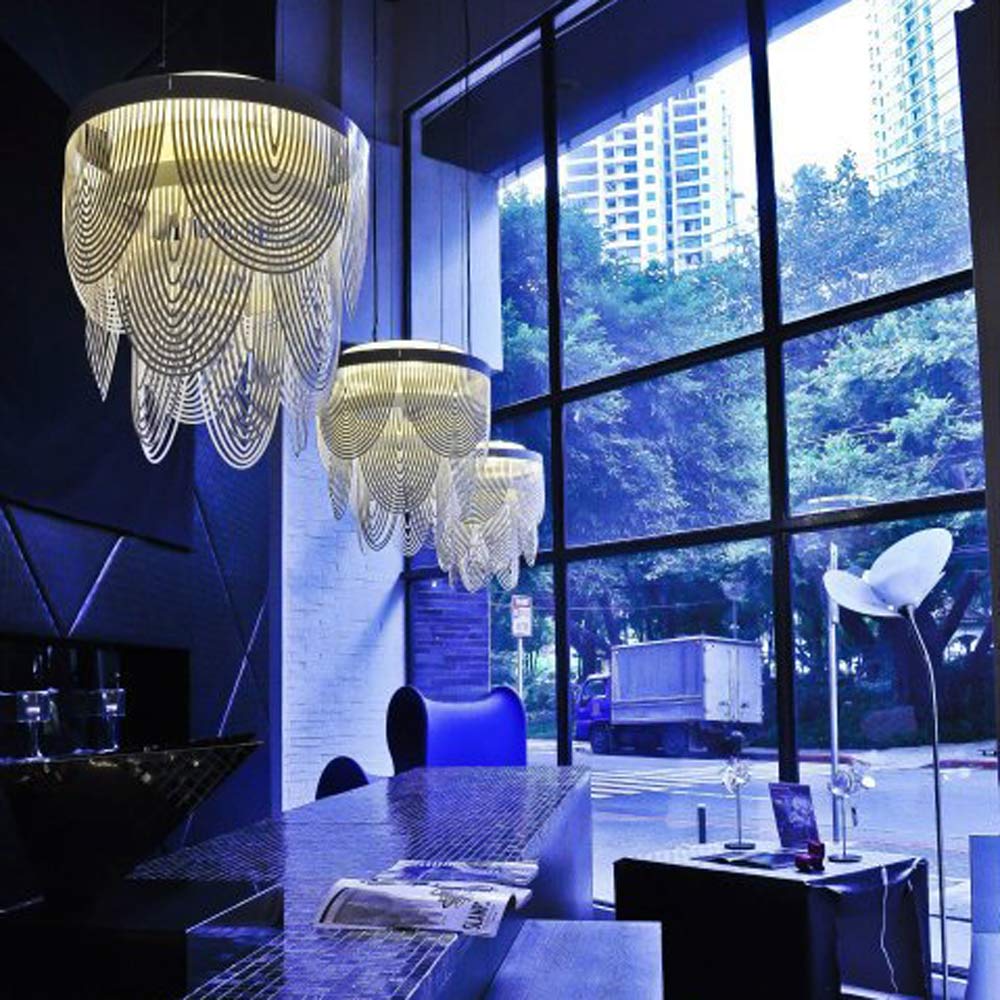 Ceremony Chandelier in cafe.