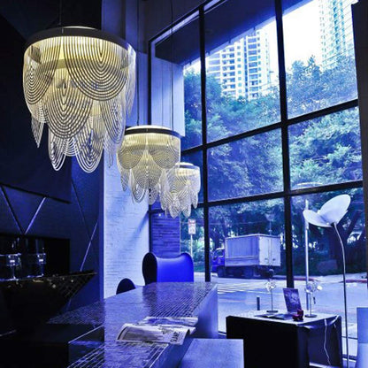 Ceremony Chandelier in cafe.