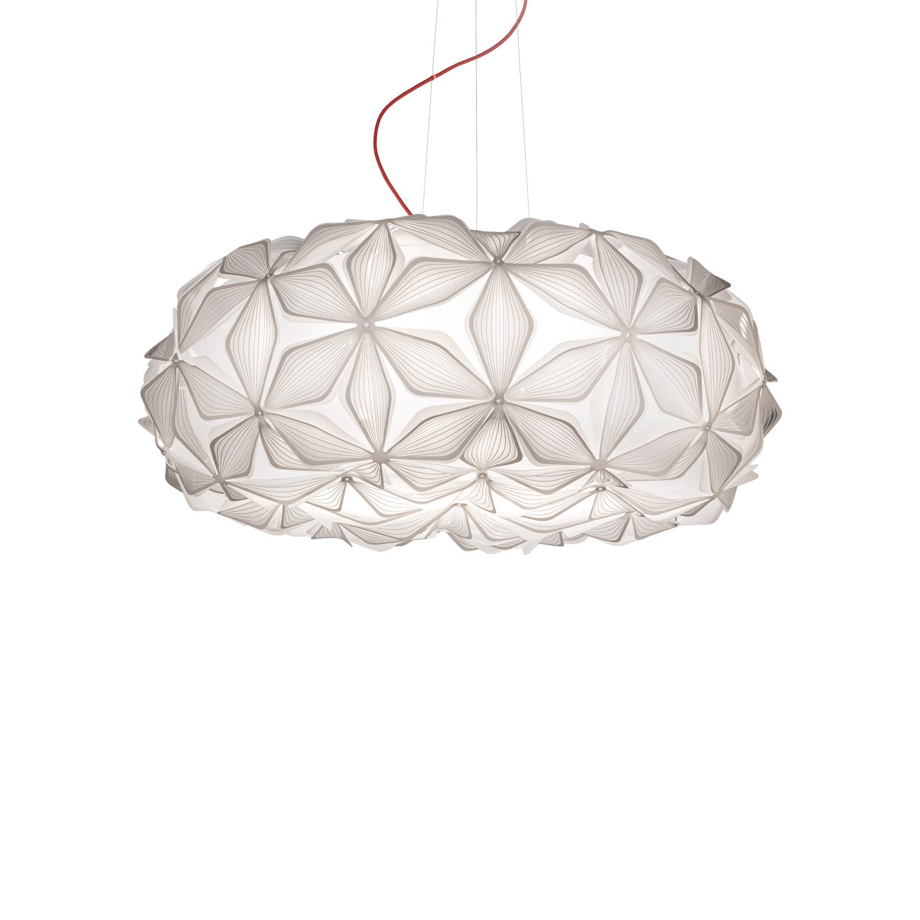 C'est La Vie Pendant Light in White/Red (Large).