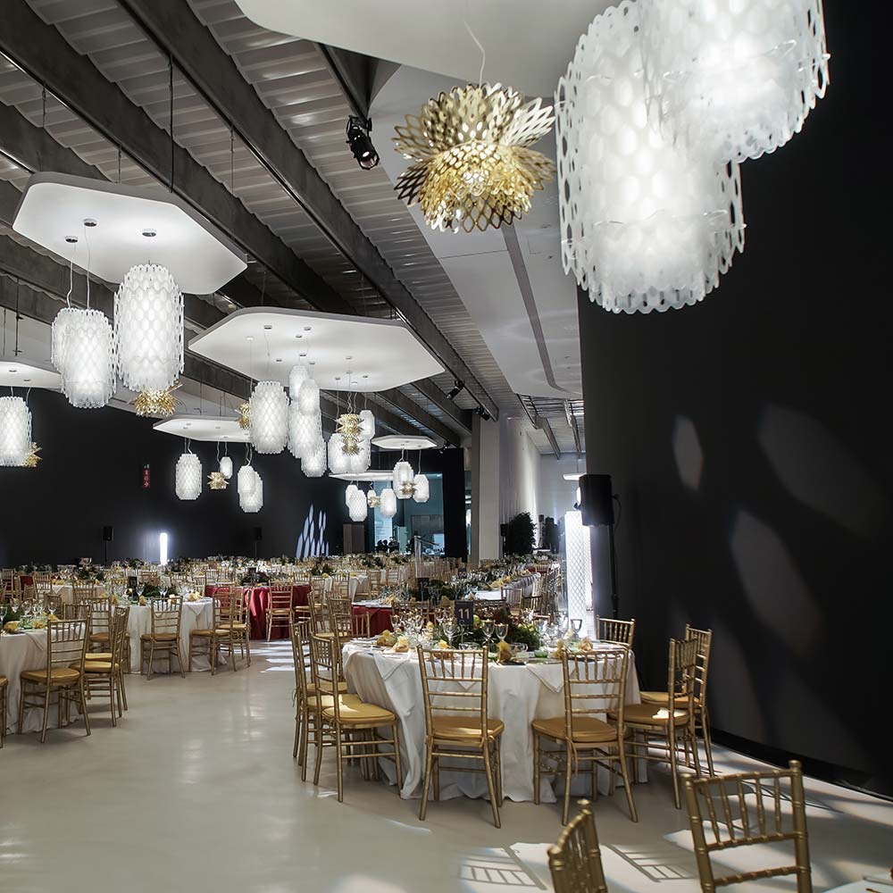 Chantal Pendant Light in restaurant.