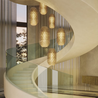 Chantal Pendant Light in stair.