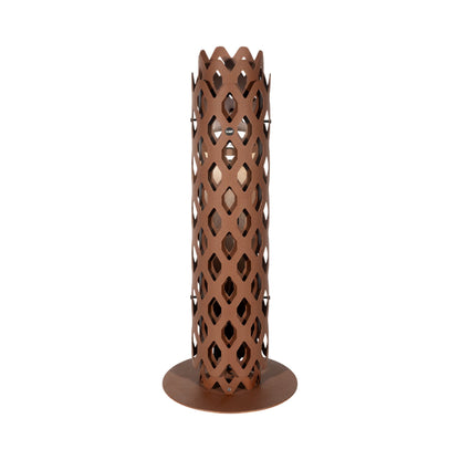 Charlotte Outdoor LED Path Light in Corten.
