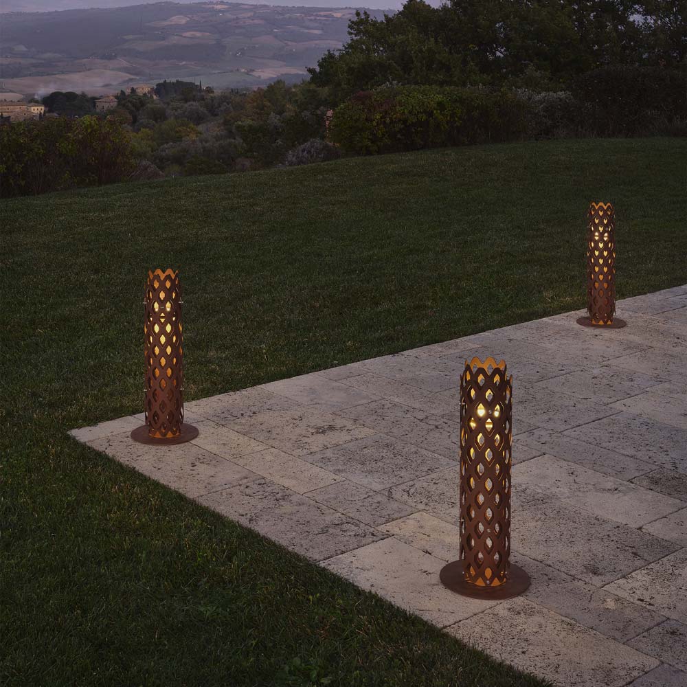 Charlotte Outdoor LED Path Light in Outsite Area.