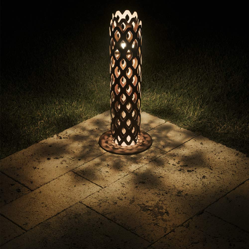 Charlotte Outdoor LED Path Light in Outsite Area.
