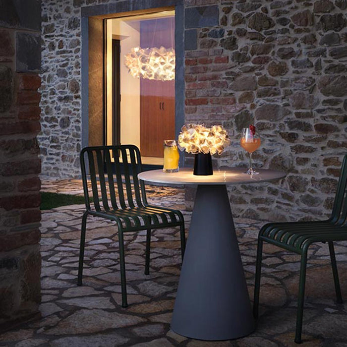 Clizia LED Battery Table Lamp in Outside Area.