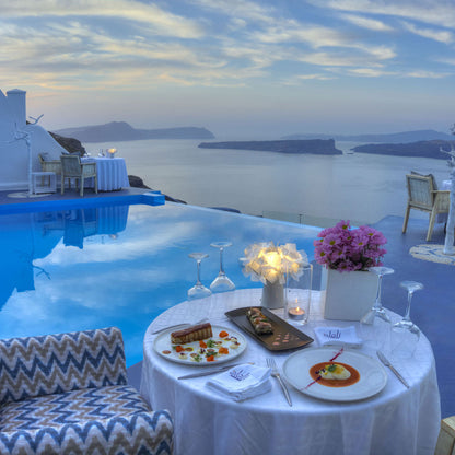 Clizia LED Battery Table Lamp in Outside Area.