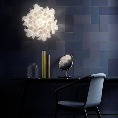 Clizia Mama Non Mama LED Flush Mount Ceiling Light in living room.