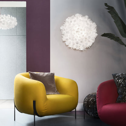 Clizia Mama Non Mama LED Flush Mount Ceiling Light in living room.