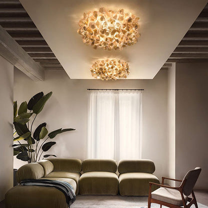 Clizia Mama Non Mama LED Flush Mount Ceiling Light in living room.