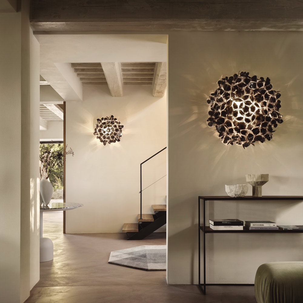 Clizia Mama Non Mama LED Flush Mount Ceiling Light in hallway.