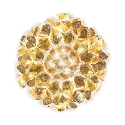Clizia Mama Non Mama LED Flush Mount Ceiling Light in Gold (Medium).