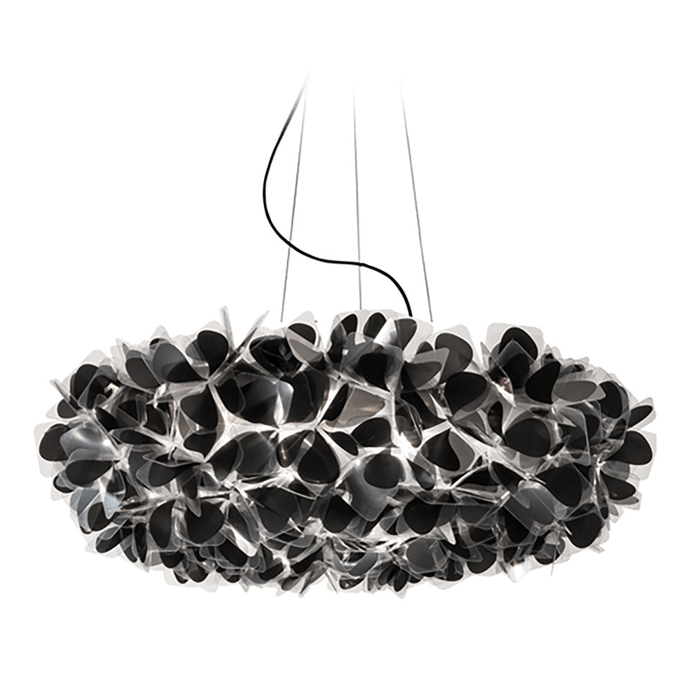 Clizia Mama Non Mama LED Pendant Light in Black - Black Cable (Extra Large).